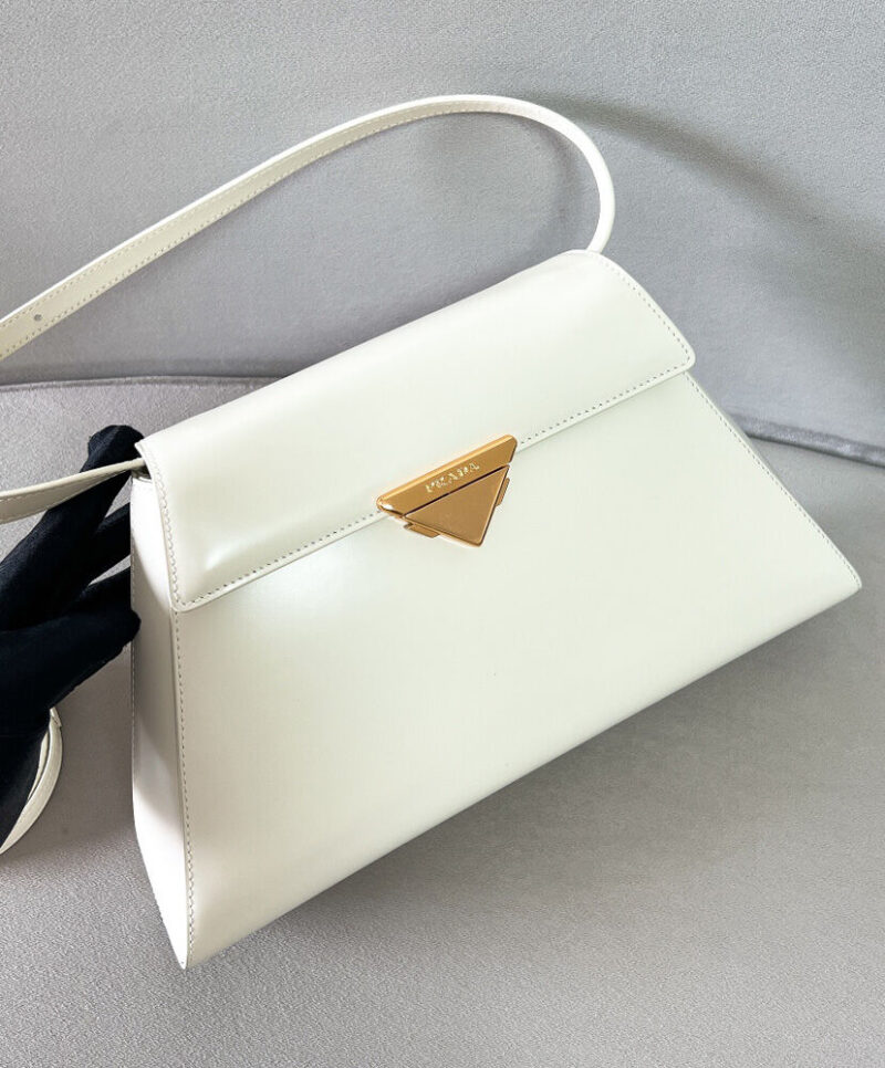 Prada Medium Brushed Leather Handbag 1BD343